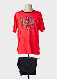 Pyjashort col rond rouge MASSANA homme