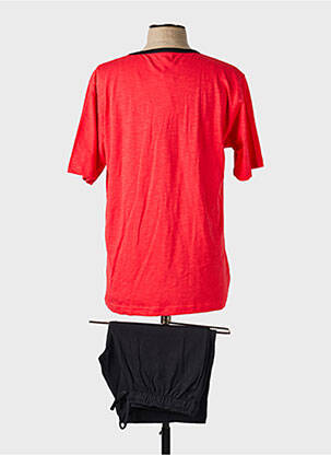 Pyjashort col rond rouge MASSANA homme