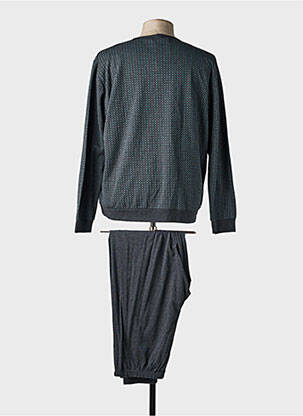 Pyjama imprimé fantaisie gris MASSANA homme