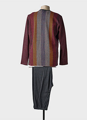 Pyjama col rond rouge MASSANA homme