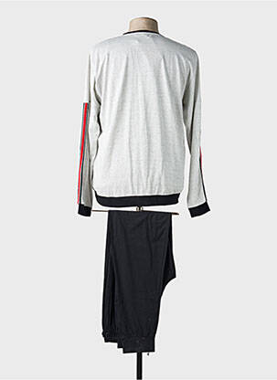 Pyjama col rond blanc MASSANA homme