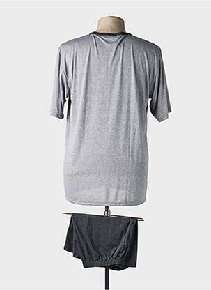 Pyjashort col rond gris MASSANA homme
