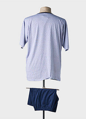 Pyjashort imprimé fantaisie bleu MASSANA homme