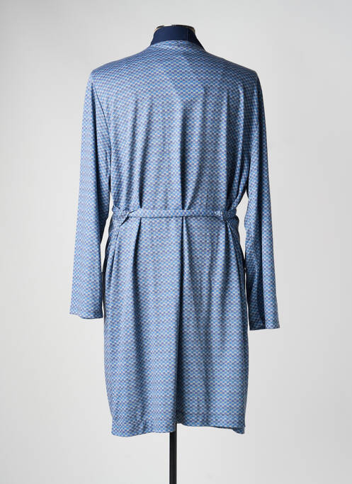 Robe de chambre stretch bleu MASSANA homme