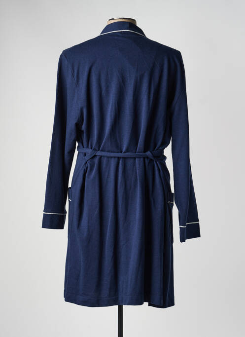 Robe de chambre col v bleu MASSANA homme