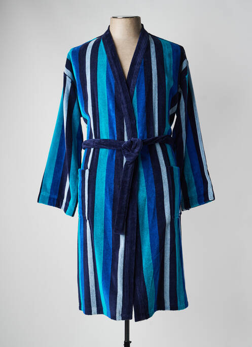 Peignoir col v bleu EMINENCE homme