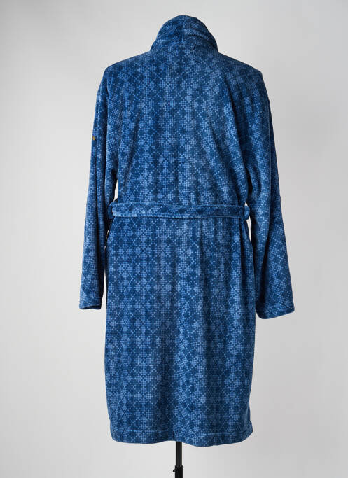 Robe de chambre imprimé fantaisie bleu MASSANA homme