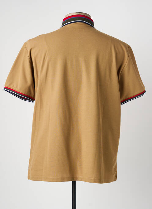 Polo coupe droite manches courtes marron REVER MILE homme