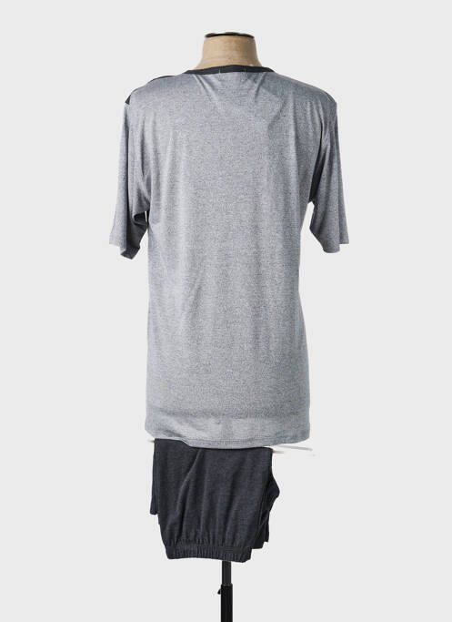 Pyjashort manches courtes gris MASSANA homme