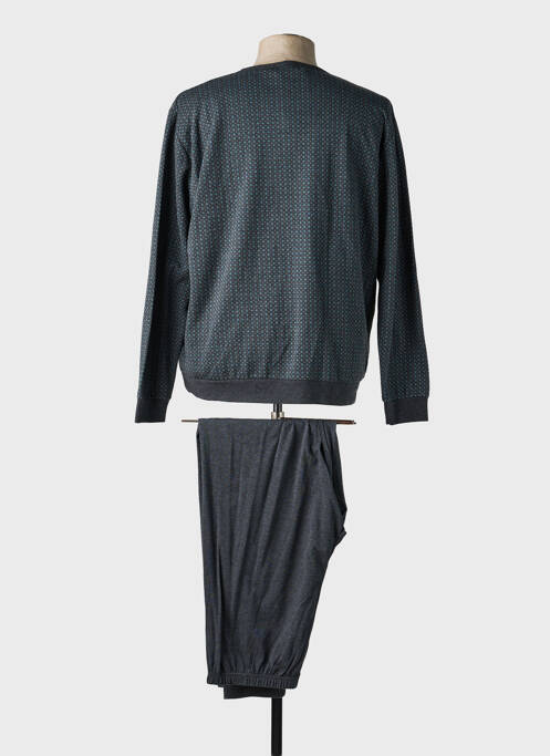 Pyjama col rond gris MASSANA homme