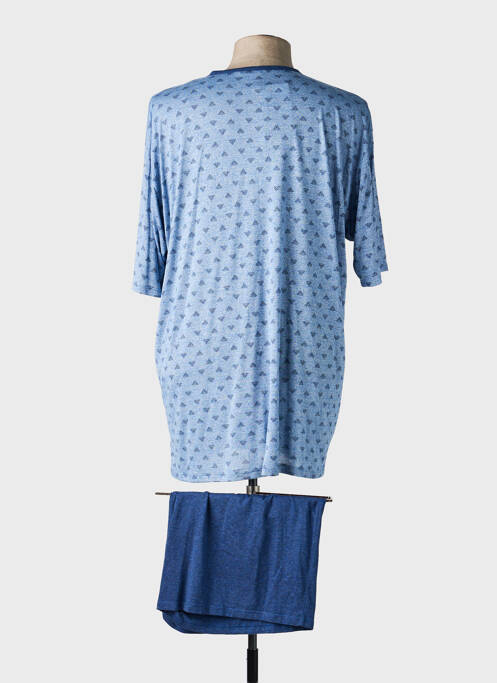 Pyjashort imprimé fantaisie bleu MASSANA homme