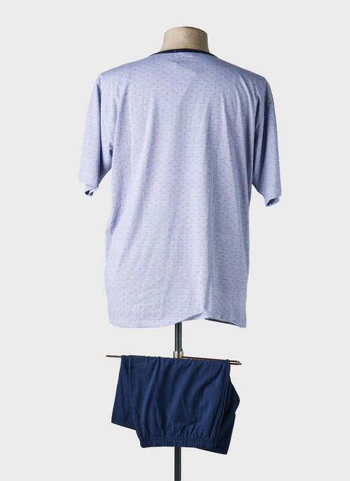 Pyjashort imprimé fantaisie bleu MASSANA homme