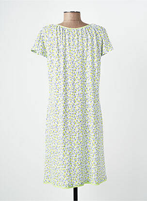 Chemise de nuit imprimé fantaisie vert MASSANA femme
