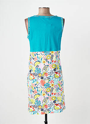 Chemise de nuit imprimé fantaisie bleu MASSANA femme