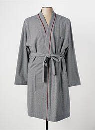 Robe de chambre imprimé rayures gris MASSANA homme