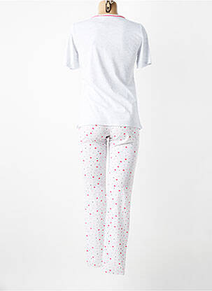Pyjama manches courtes gris MASSANA femme