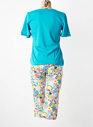 Pyjama manches courtes bleu MASSANA femme