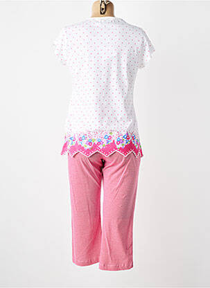 Pyjama manches courtes blanc MASSANA femme