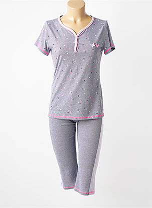 Pyjama manches courtes bleu MASSANA femme