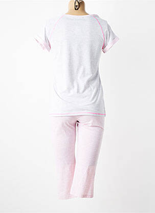 Pyjama manches courtes rose MASSANA femme