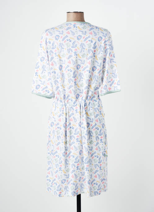 Chemise de nuit col v blanc MASSANA femme