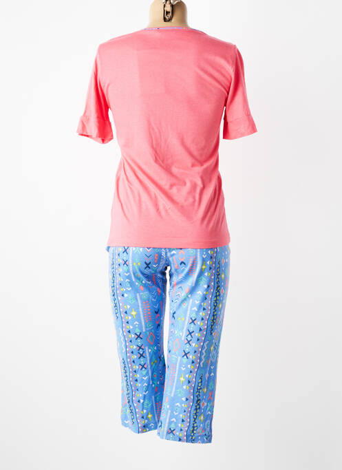 Pyjama manches courtes orange MASSANA femme