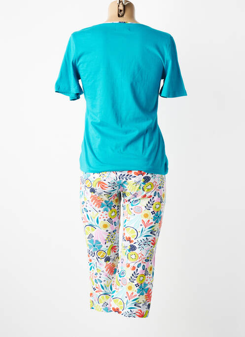 Pyjama manches courtes bleu MASSANA femme