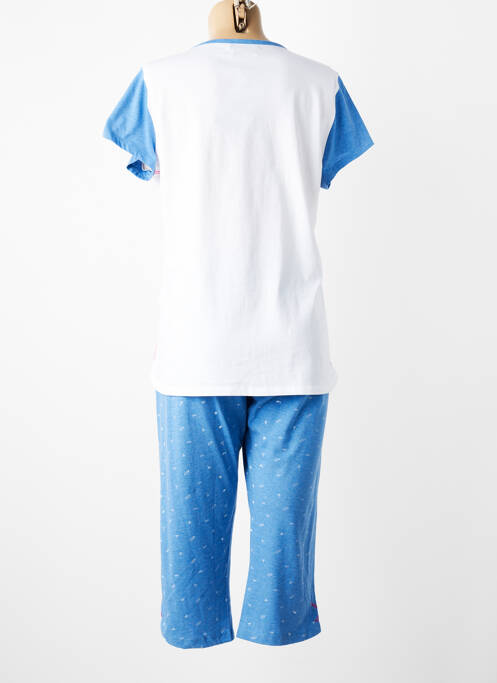 Pyjama manches courtes bleu MASSANA femme