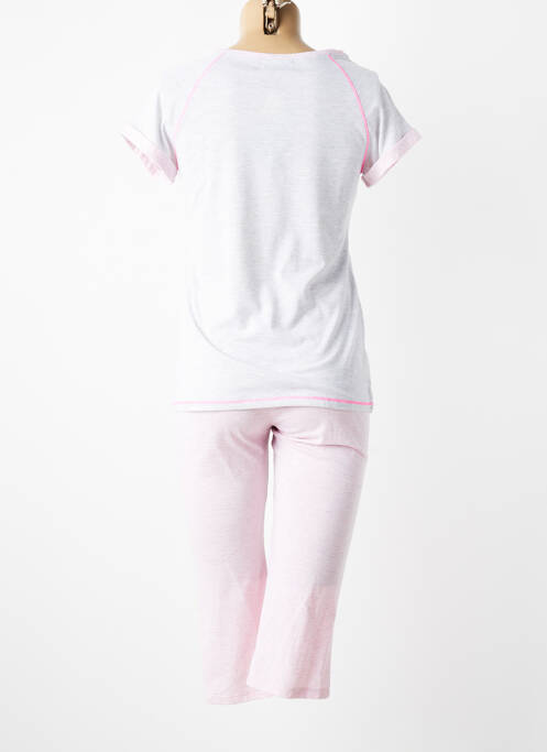 Pyjama manches courtes rose MASSANA femme