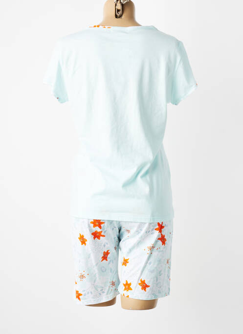 Pyjashort bleu MASSANA femme
