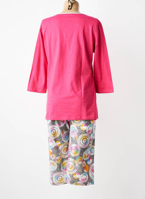 Pyjama col v rouge MASSANA femme