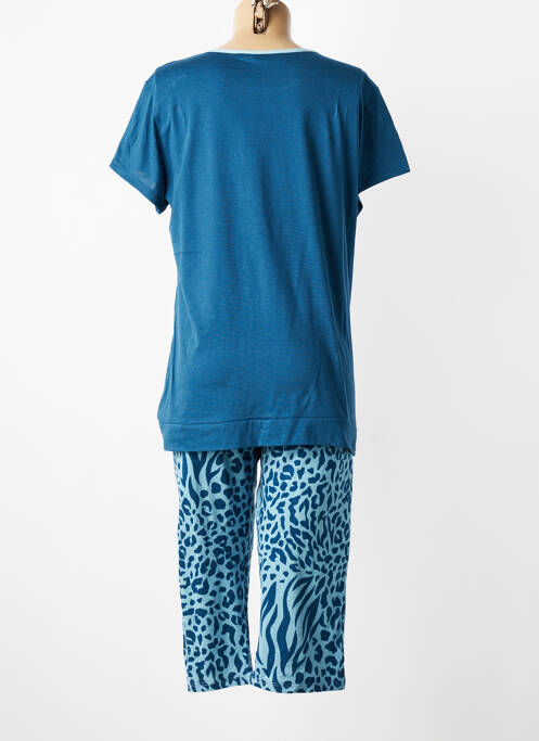 Pyjama manches courtes bleu MASSANA femme