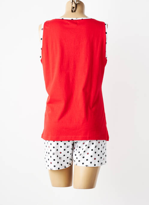 Pyjashort rouge MASSANA femme