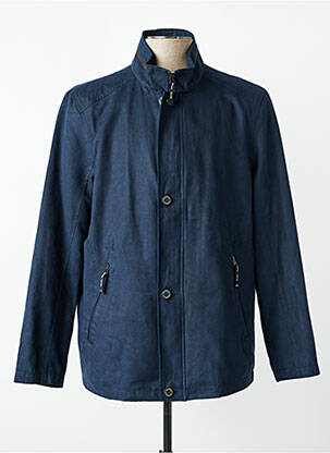 Veste casual coupe droite bleu REVER MILE homme