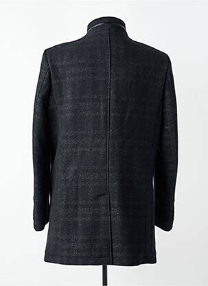 Manteau long manches longues sans capuche noir DELAHAYE homme