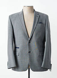 Veste chic finition intérieure doublure satiné gris FITECOM homme