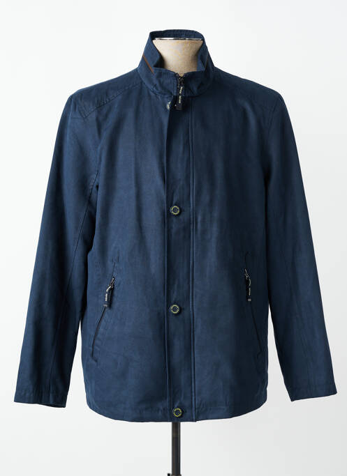 Veste casual coupe droite bleu REVER MILE homme