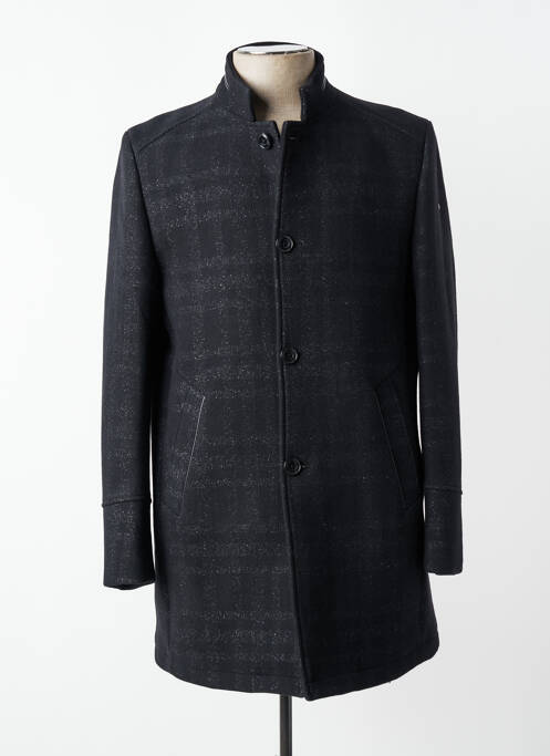 Manteau long coupe droite sans capuche noir DELAHAYE homme