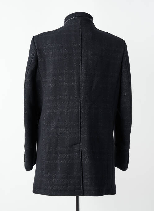 Manteau long coupe droite sans capuche noir DELAHAYE homme