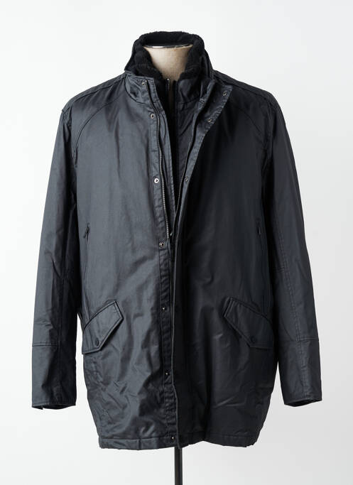 Blouson fermeture zippée sous rabat pressionné noir DELAHAYE homme