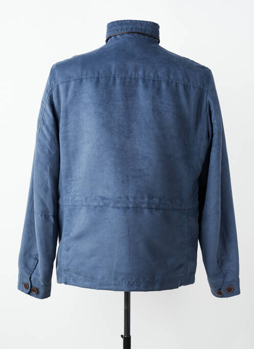 Veste casual fermeture boutonnée sur le devant bleu COFOX homme