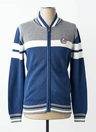 Gilet manches longues col v bleu DELAHAYE homme