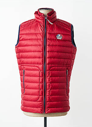 Doudoune poches sans capuche rouge DELAHAYE homme