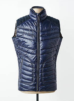 Doudoune poches sans capuche bleu DELAHAYE homme