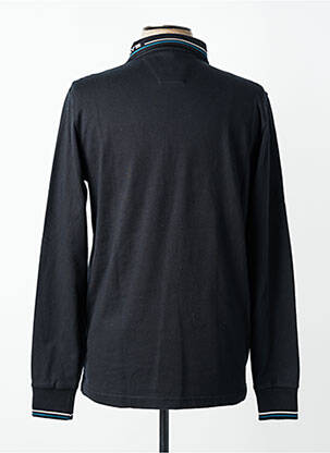 Polo manches longues manches longues noir DELAHAYE homme