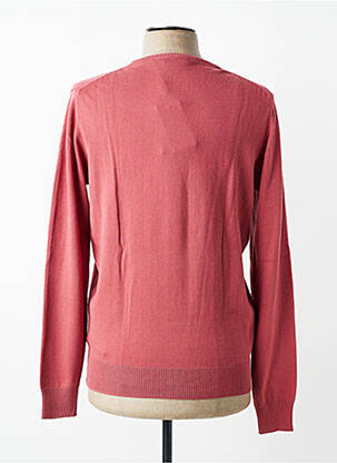 Pull col v manches longues rose DELAHAYE homme