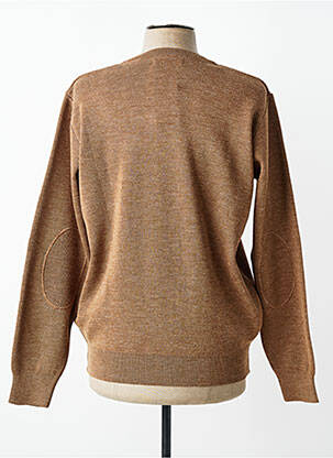 Pull col v manches longues marron BANDE ORIGINALE homme
