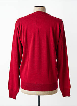 Pull col v manches longues rouge BANDE ORIGINALE homme
