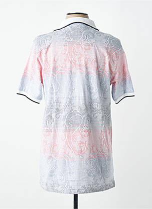 Polo tissage jersey manches courtes rose LOUIS VICTOR homme