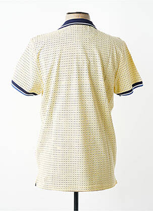 Polo stretch manches courtes jaune REVER MILE homme